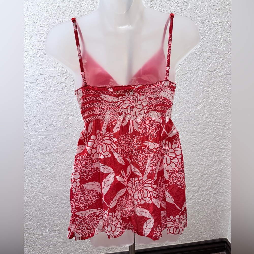 Red Floral Spaghetti Strap Camisole - Picture 7 of 12